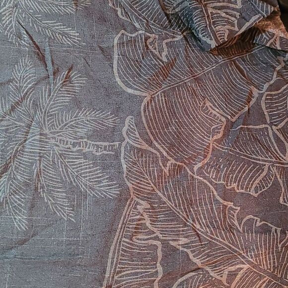 Island Shores men's button up palm tree vacation theme short theme shirt - Picture 7 of 8